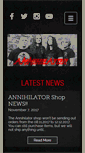 Mobile Screenshot of annihilatormetal.com